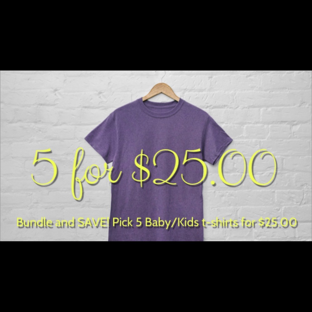 Baby/Kids girls & Boys tee shirts on sale!